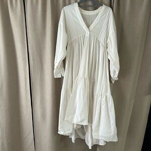 Urban Outfitters Cream Long Sleeve Dress